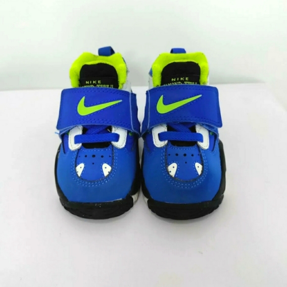 Nike Shoes Nike Diamond Turf Ll Infant Boys No Tie Size 4c Blue Green White Black Guc Poshmark